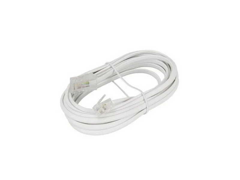 Cabo Telefone Rj11 Extensivel Branco
