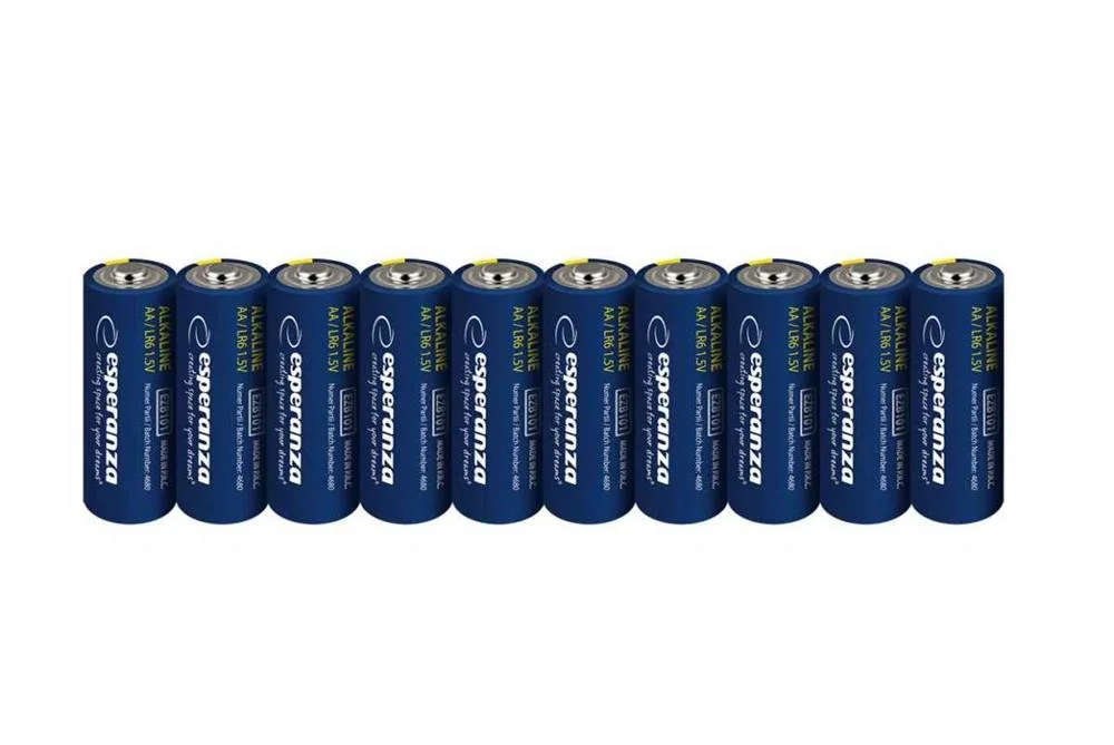 ESPERANZA ALKALINE BATTERIES AA 10PCS. SHRINK FOI.