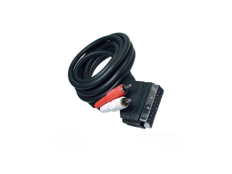 Cabo Scart Macho/2 Rca+S-Vhs Macho 1.5m