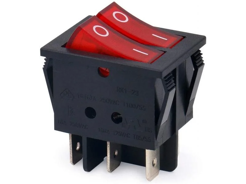 Interruptor Unipolar Duplo 2 Posicoes 250V 10A