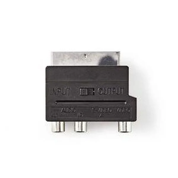 Adaptador Scart Macho Para 3 Rca Femea + Svhs