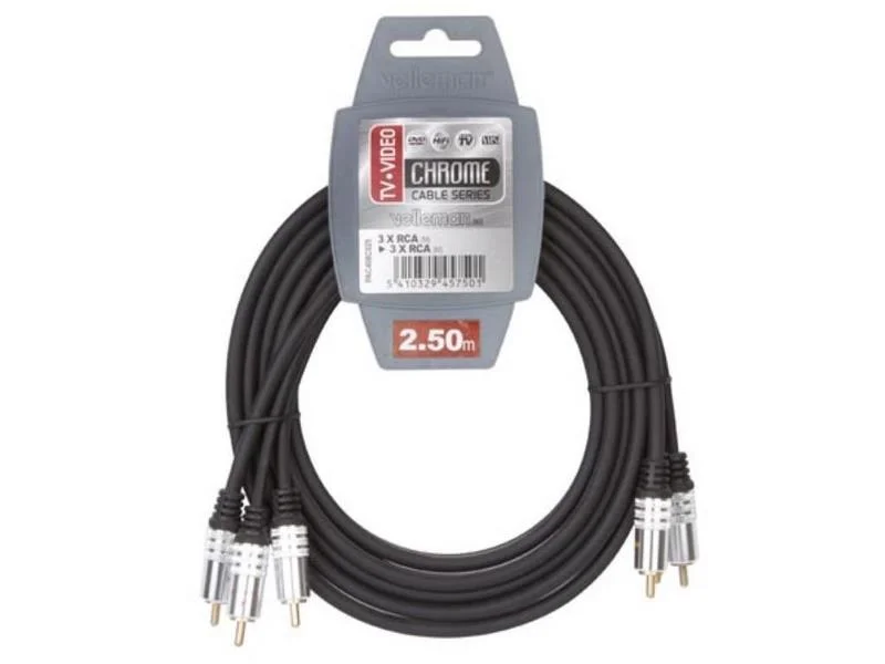 Cabo 3 Rca Para 3 Rca