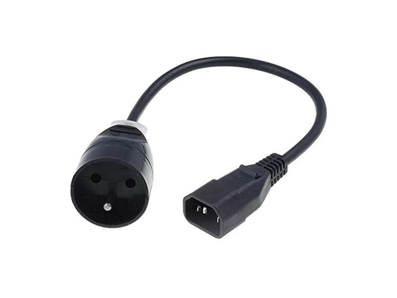 Adaptador Iec Macho Para 2 Iec Femea
