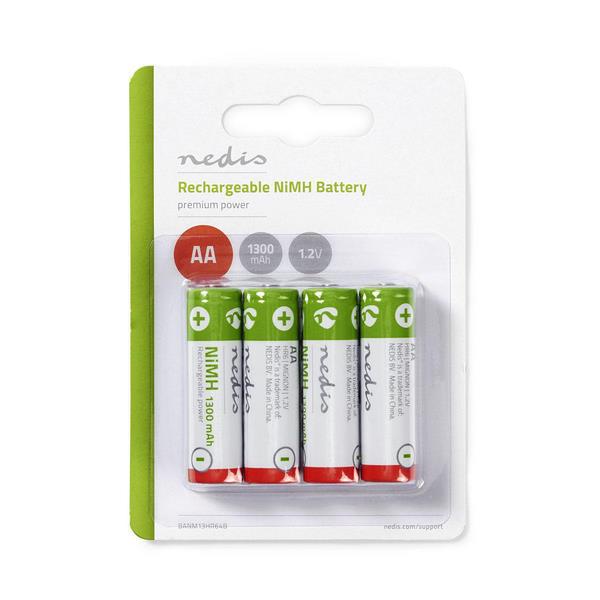 Conjunto 4 Pilhas Rec. Nimh Hr6 1.2v 1300mah Hq