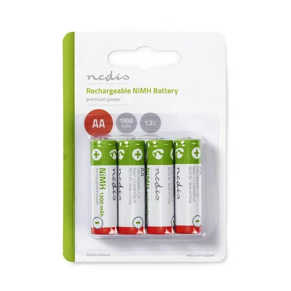 Conjunto 4 Pilhas Rec. Nimh Hr6 1.2v 1300mah Hq