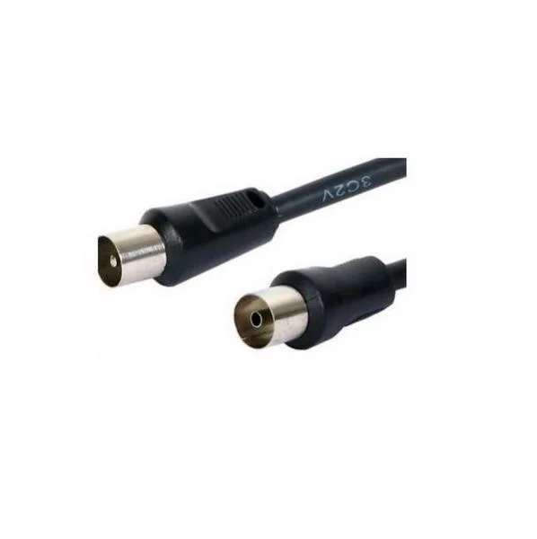 Cabo Antena Macho para Femea Preto 10.0m