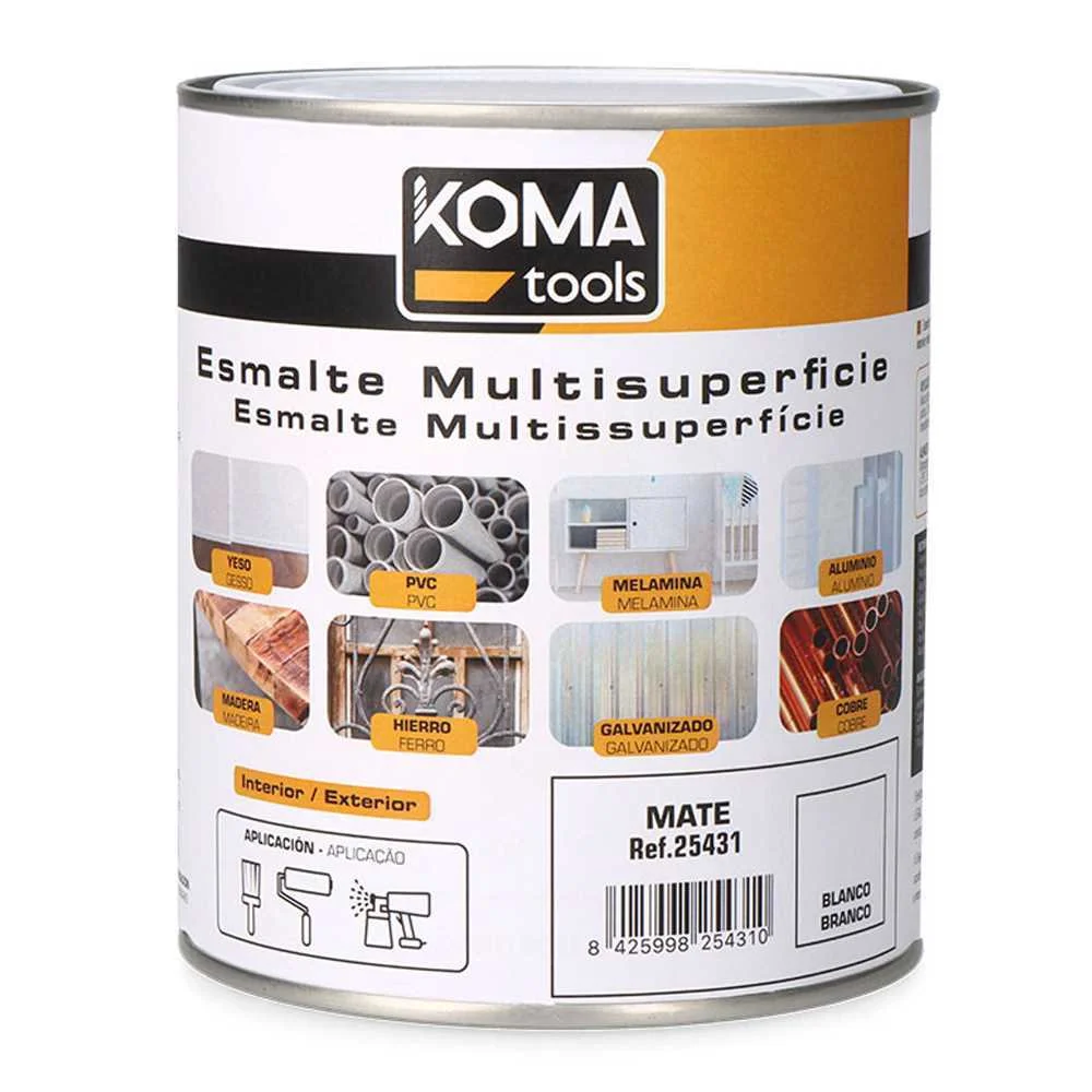 Esmalte Multissuperf&iacute;cies Branco Mate 0.75ml Koma