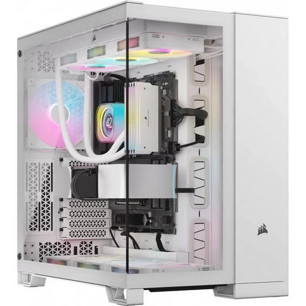 Corsair 6500x Midi-Tower  Tempered Glass - White