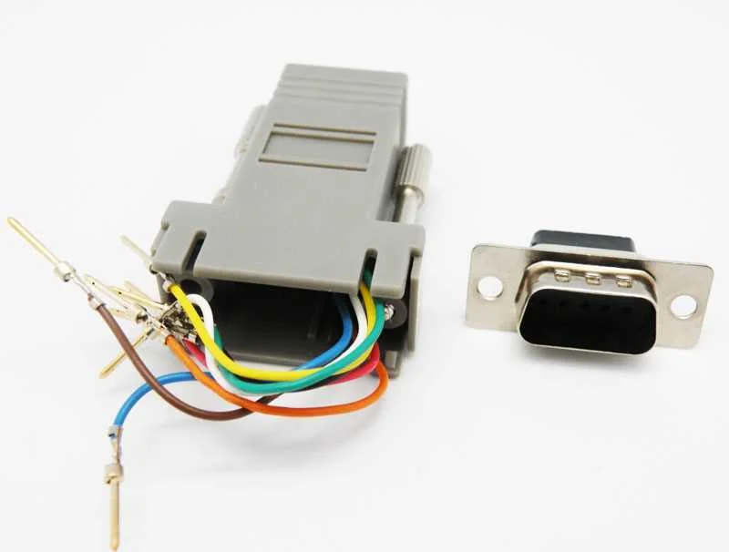 Adaptador, Db9 Macho a Rj45 Hembra 8c