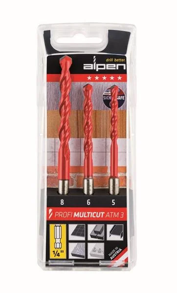 Alpen MultiCut 100803100 Conjunto de brocas