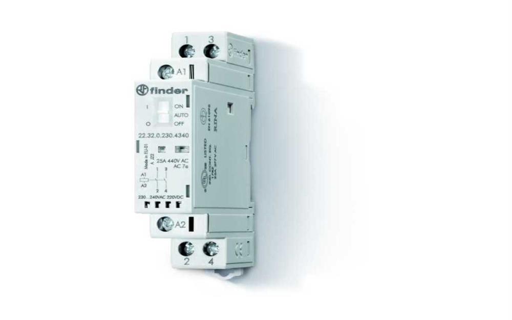 Contactor em Calha Din 2 X Na 230 Vac 25 a