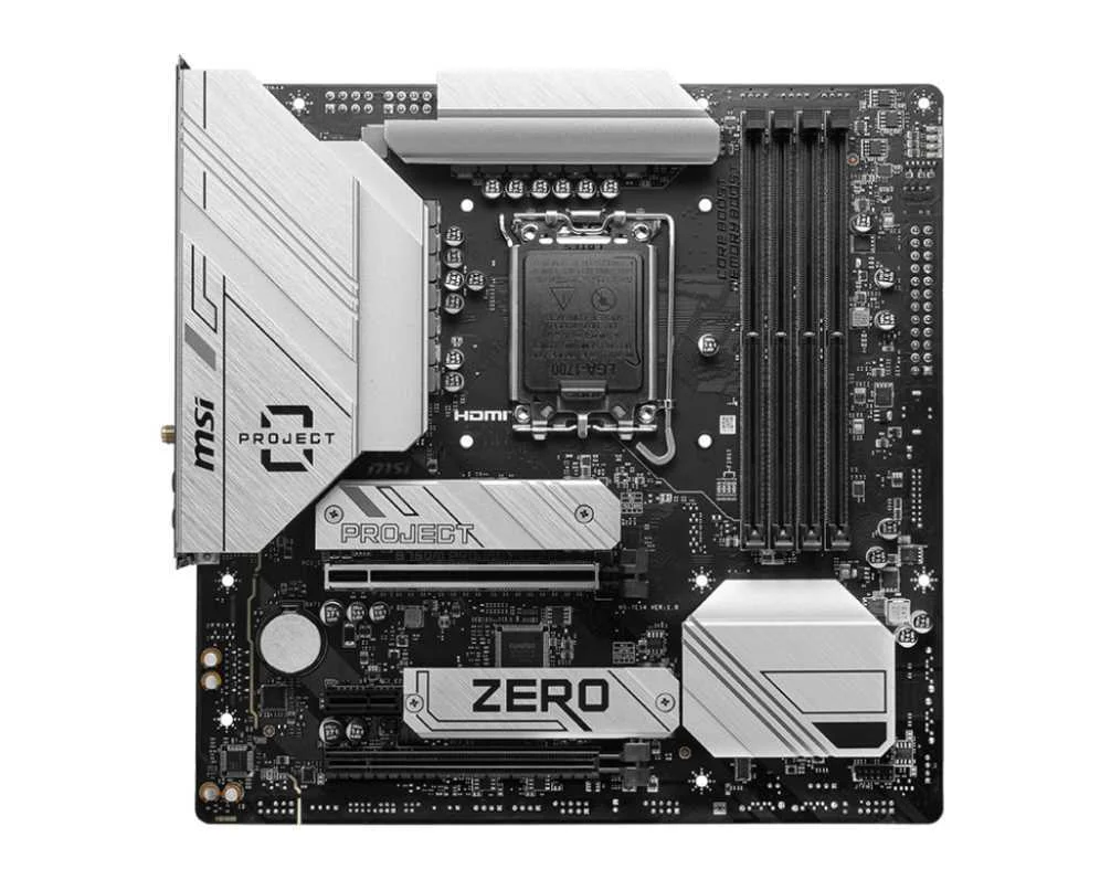 Placa-Mãe Msi B760m Project Zero 1700 Matx 4xddr5