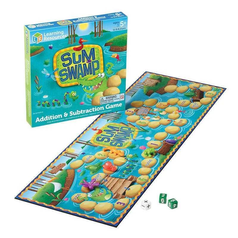 Sum Swamp Addition & Subtraction Game Learning Resources Ler 5052
