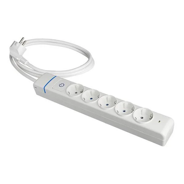 Extens&atilde;o com 5 Tomadas 2p+T, 16a 250v. M&aacute;x.3680w .