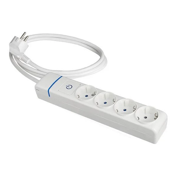 Extens&atilde;o com 4 Tomadas 2p+T, 16a 250v com Interru.