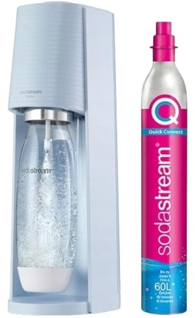 Sodastream Soda Maker Terra Lightblue Qc With Co2 & 1l Pet Bottle (1012811315)