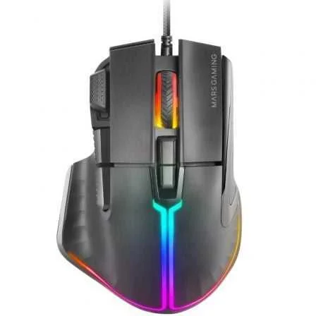 Ratón Gaming Mars Gaming Mm-Xt/ Hasta 12800dpi/ N.