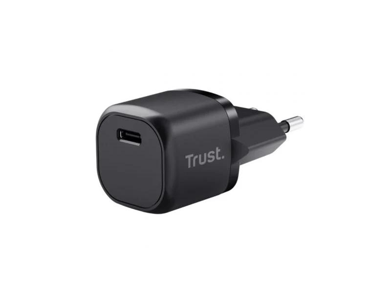 Carregador Trust Maxo Compact Tipo-C 20W Preto