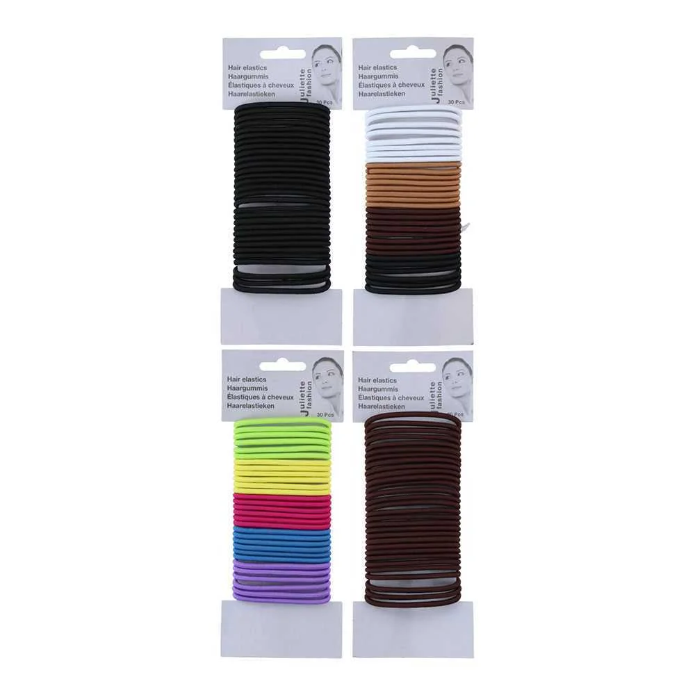Elásticos para Cabelo 30 Unidades Juliette Fashion