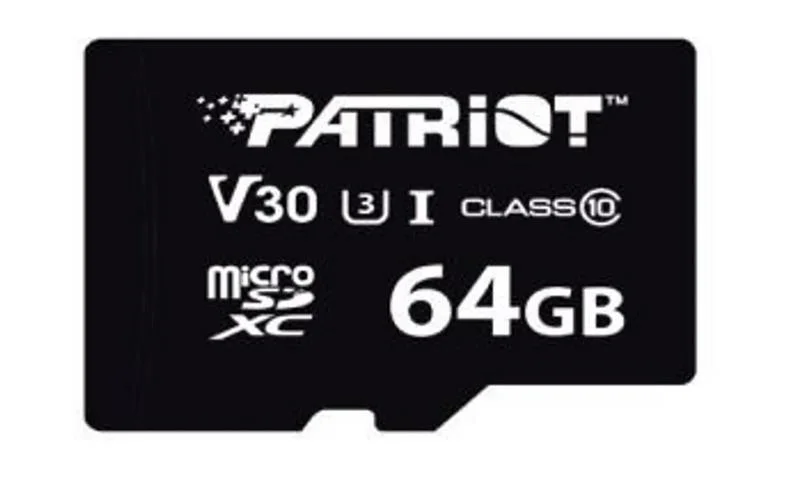 Cartão SD PATRIOT 64GB Série VX MicroSDXC V30