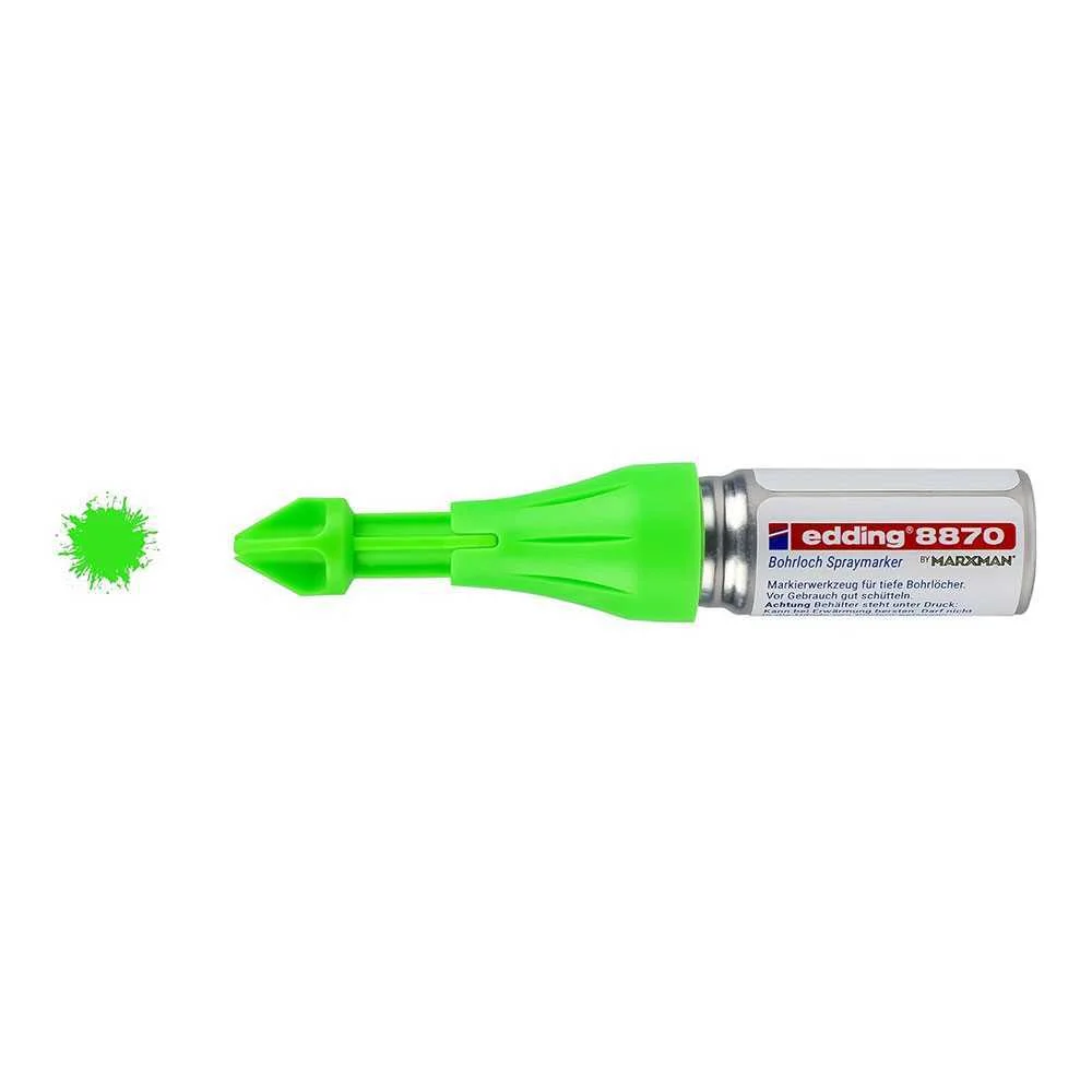Marcador em Spray Tinta Fluorescente de Giz Verde.