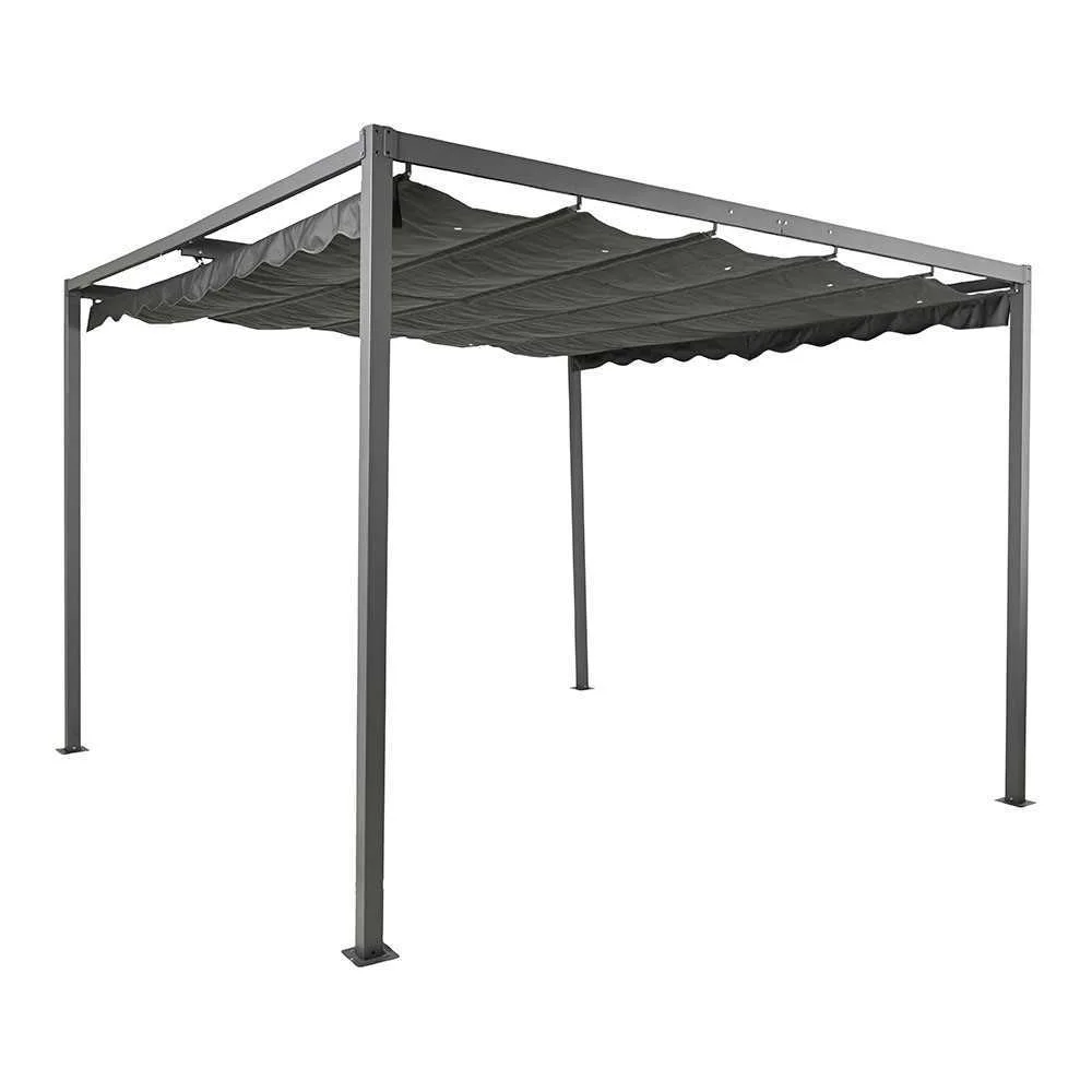 Pérgola de Exterior Cinzento Antracita