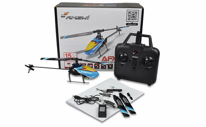 Amewi Rc Helikopter Afx4 Li-Po Akku 350mah Blau/14+