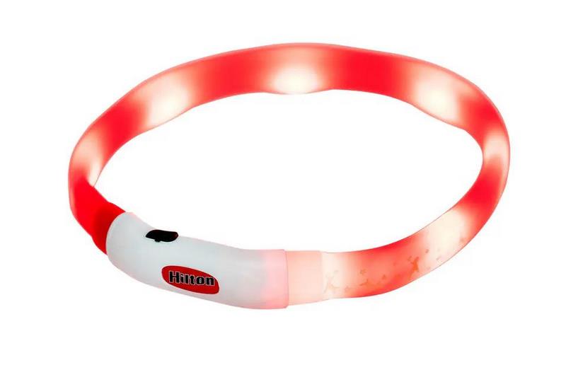 Hilton LED Obroza Silikonowa 1 4x0 8x40cm Z Usb Dla Psa