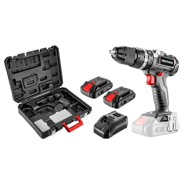 Graphite 58g020-Set2 Brushless Drill Energy+ 2x 18v 2ah 1700 Rpm