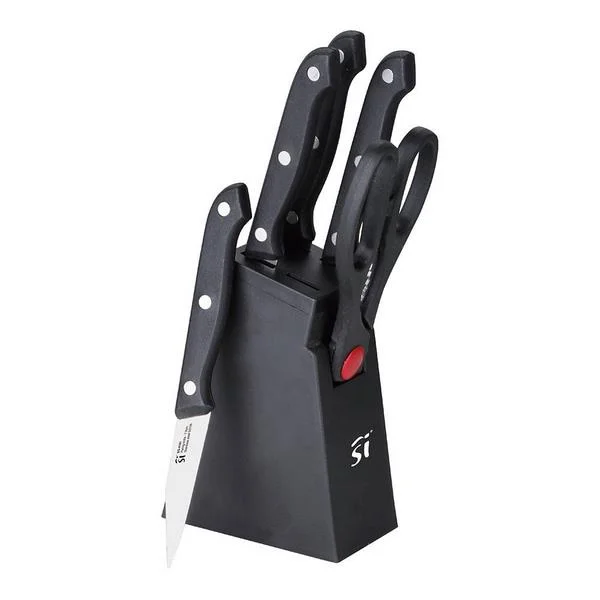 Jogo de 6 Peças Facas de Cozinha + Tacoma Inox