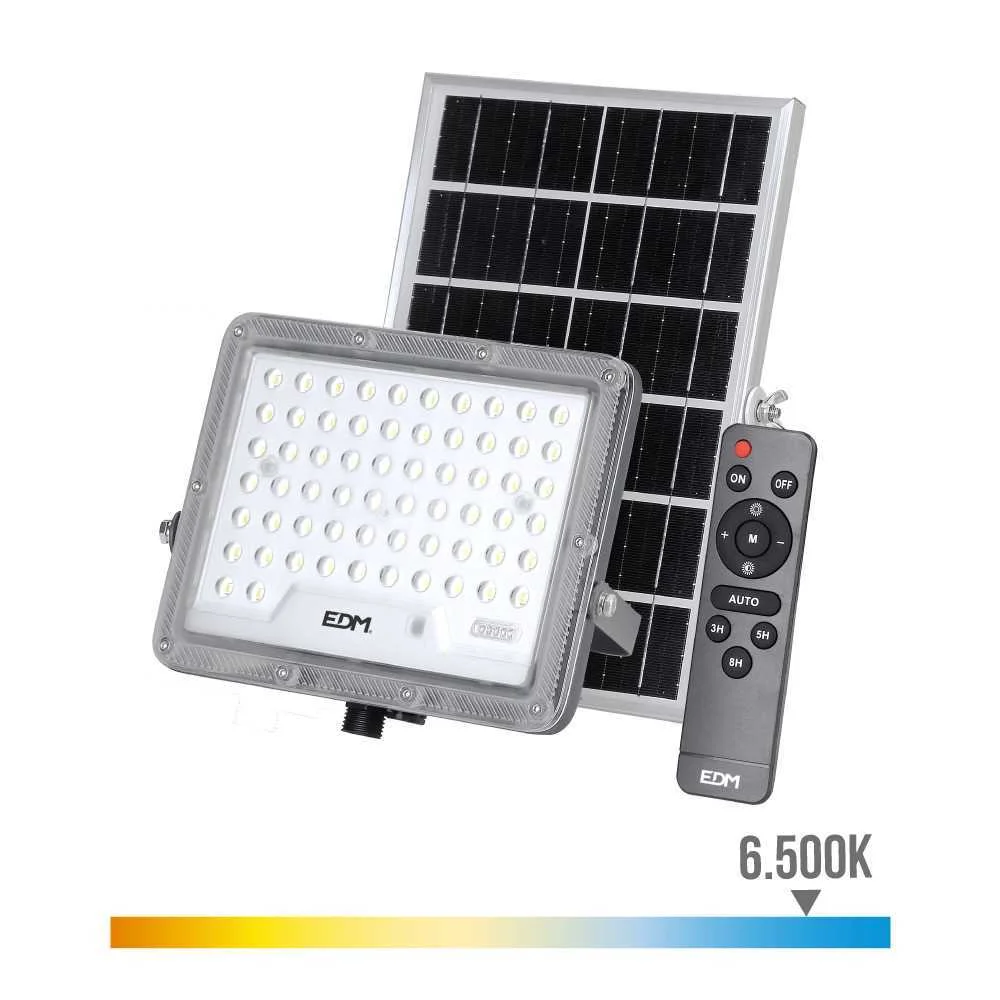 Projetor Solar Slim 100w 1.200lm 6.500k Edm
