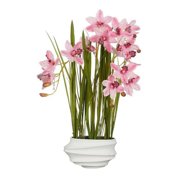 Planta Artificial Cymbidium "Orqu&iacute;dea Barco"