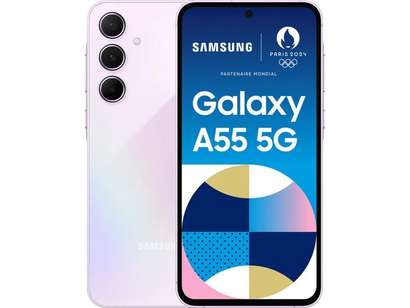 Samsung Galaxy A55 5g 6.6" 8gb/128gb Dual Sim Smartphone Lilac