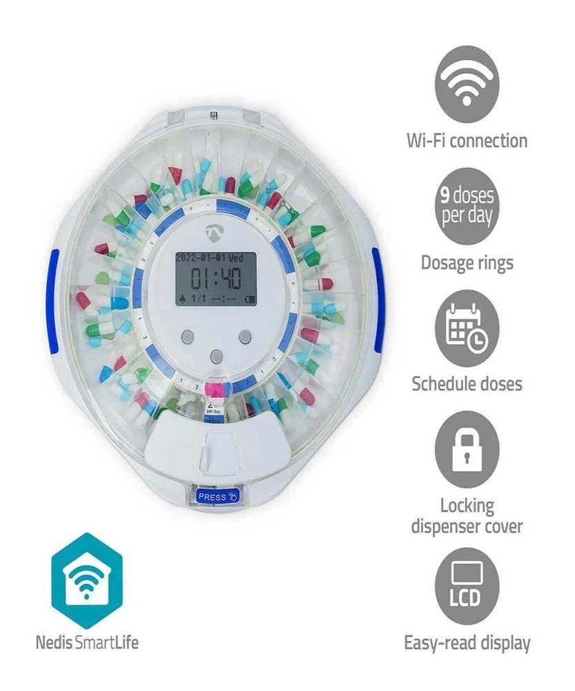 Dispensador de Comprimidos Smartlife Nedis