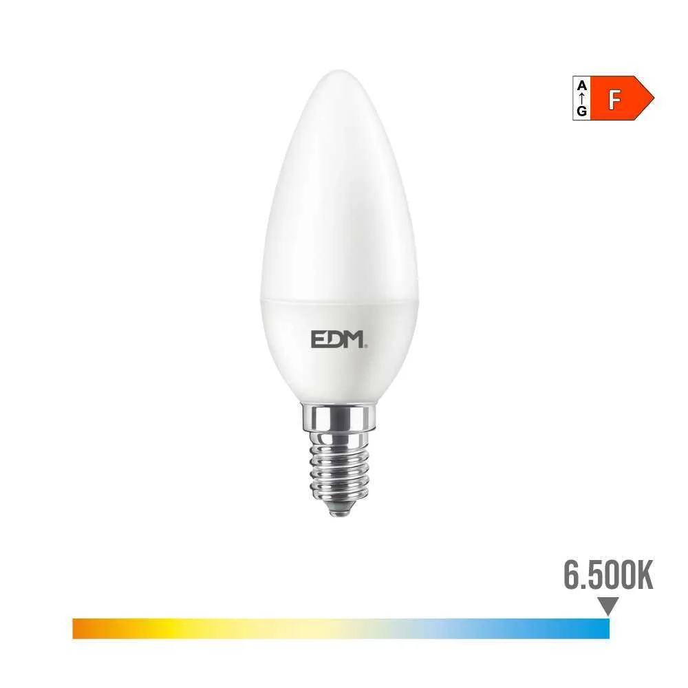 Casquillo: E14<br>tipo de Luz: Luz Fría<br>tipo: Vela<br>dimable: No<br>equivalencia: 60 W<br>lumino