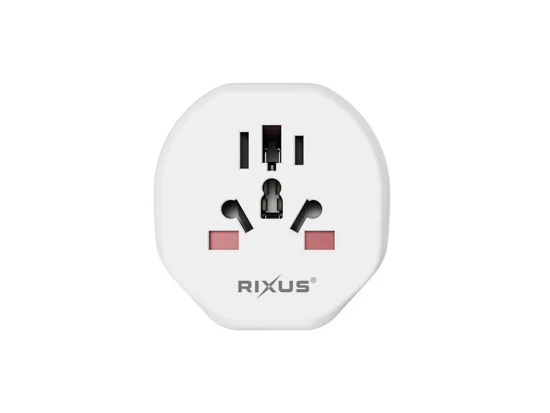 Adaptador viagem RIXUS RXHC27 EU branco