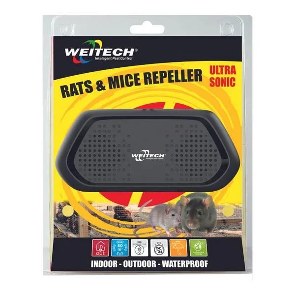 Afugentador Ultrassónico de Ratos e Ratazanas Wei.