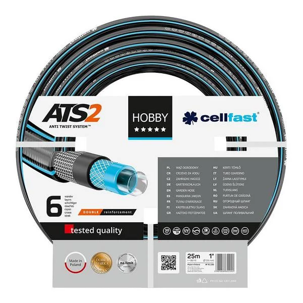 Mangueira de Rega de 6 Capas Hobby Ats2 de 25mmx2.