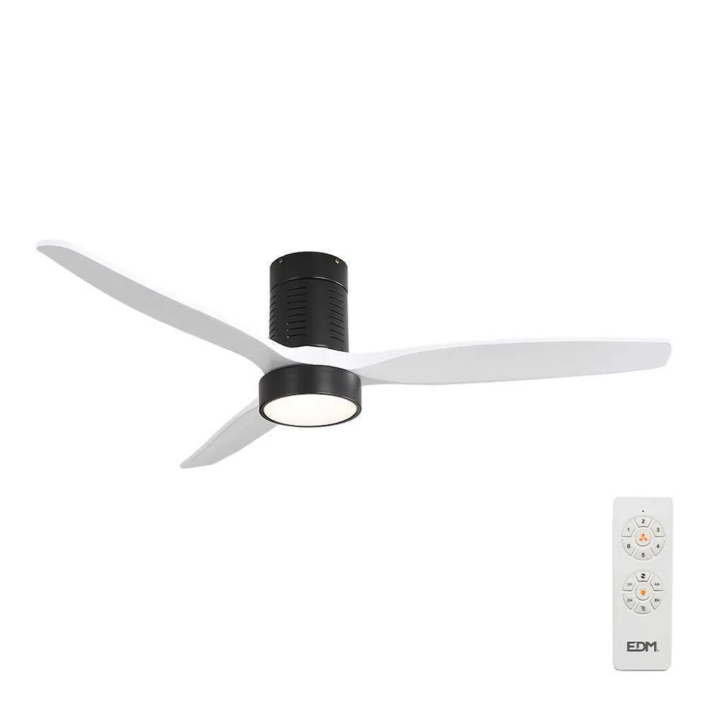 Ventoinha de Teto Efeito Madeira Luz LED 3000/400.