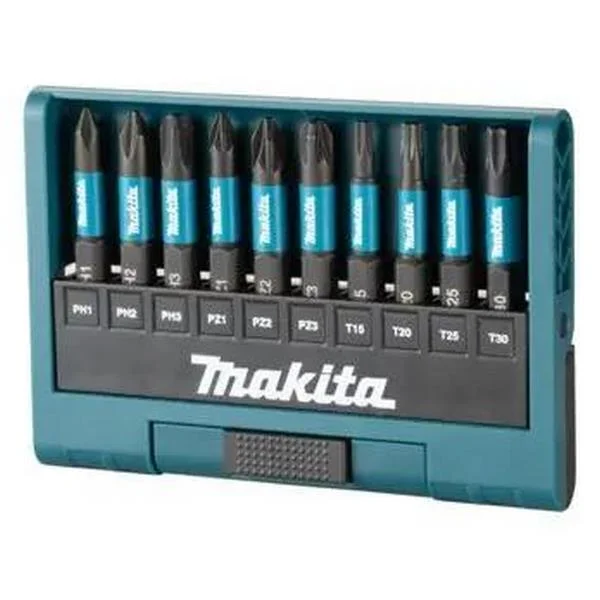 Conjunto de bits pretos de impacto Makita 10 peças