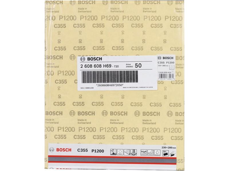 Folha de Lixa C355 - 230x280mm G1200 Bosch