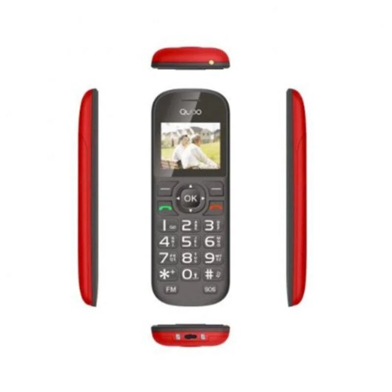 Telefone Sénior Qubo Neonw Vermelho