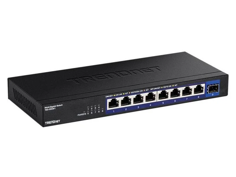 Trendnet 9-Port 2.5g Unmanaged Switch With 10g Sfp+ Port