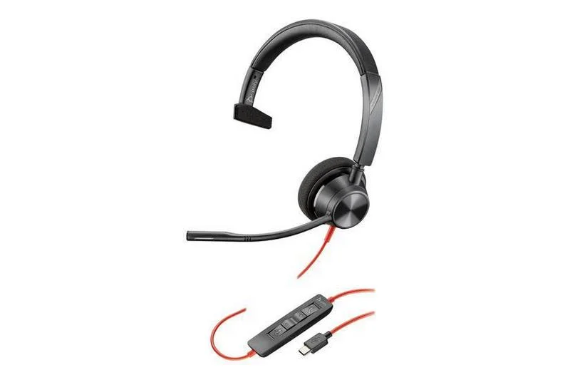 Auscultadores USB-C Poly Blackwire 3310