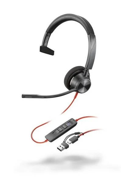 Auscultadores USB-C Poly Blackwire 3310