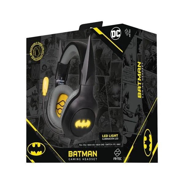 Auscultadores Gaming Batman c/ Orelhas FR-TEC