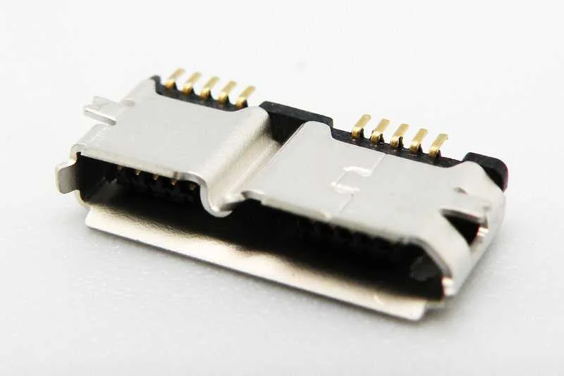 Micro Usb 30 Fêmea, 10 Pinos, Smd