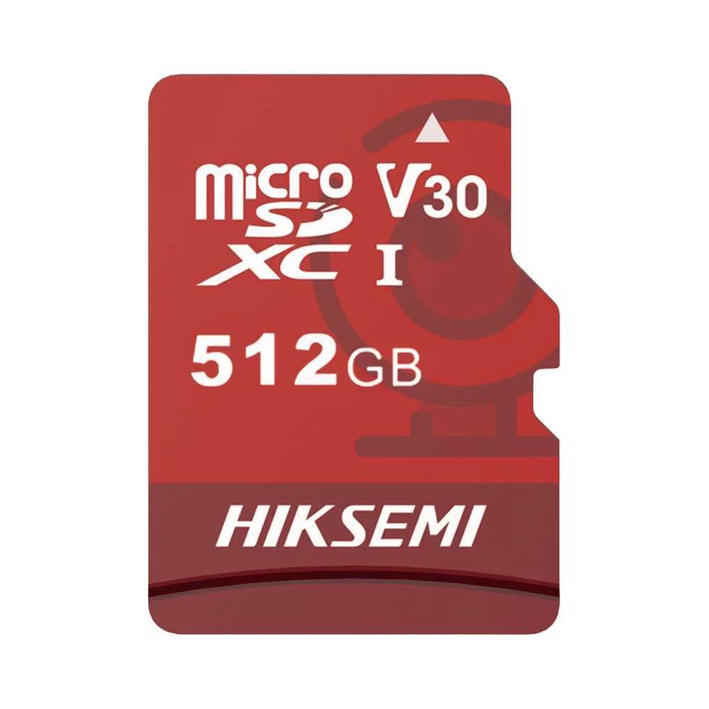 Cart&atilde;o de Mem&oacute;ria Hikvision - Capacidade 512 Gb - Classe 10  Velocidade de Escrita 60 Mb/S - At&eacute; 30