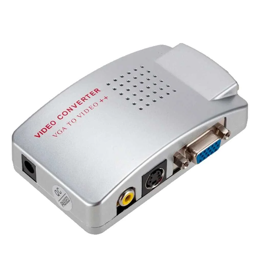 Adaptador de Vídeo - Entradas: Vga - Saída: Vga, S-Video e Rca de Vídeo - Múltiplas Resoluções Supor