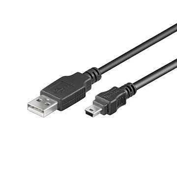 Cable Usb 2.0 a a B Mini M/M de 1,8 Metros.